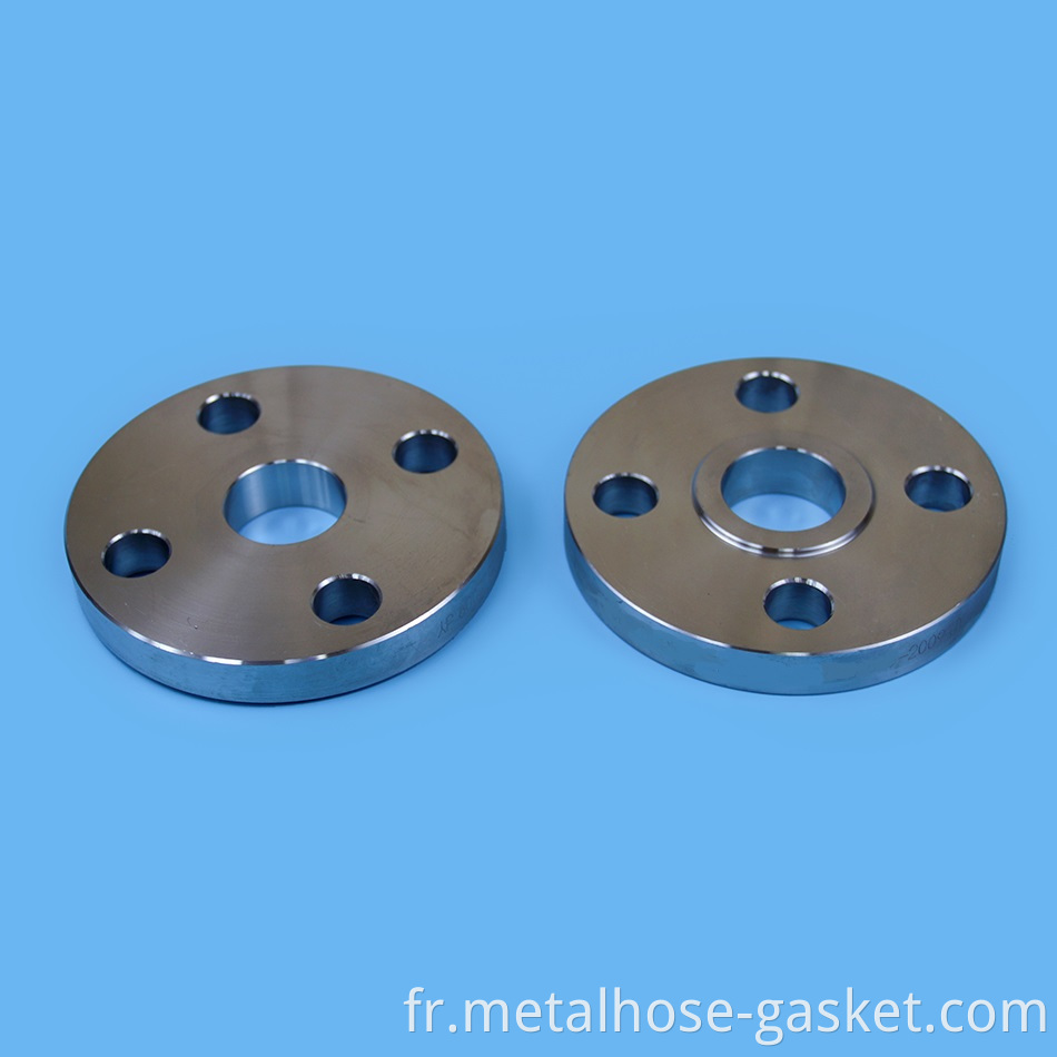 Flat welded plate flange